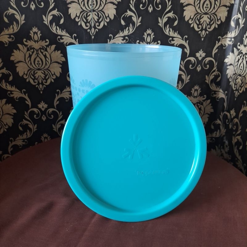 Jual TUPPERWARE MOSAIC CANISTER TOPLES BIRU 2,7L | Shopee Indonesia