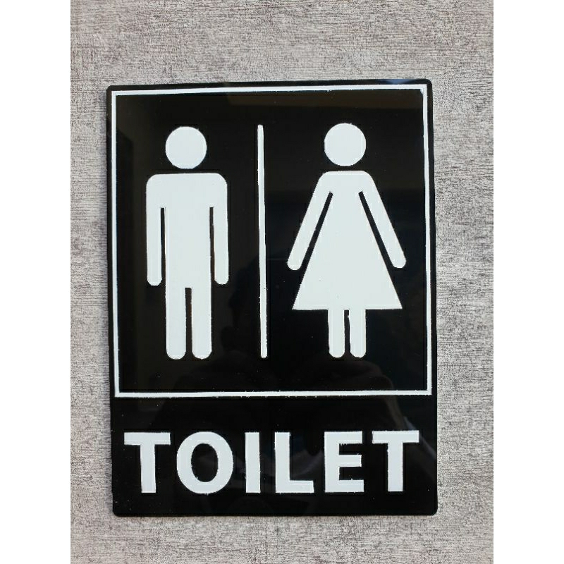 Jual Sign Board Akriliksignage Akrilik Penanda Toilet Shopee Indonesia 9836