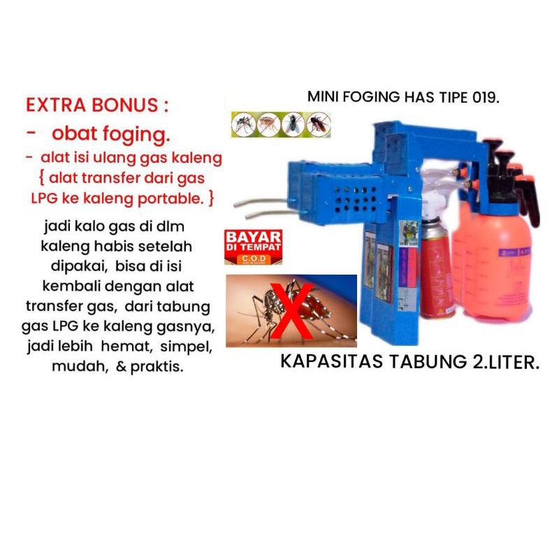 Jual mini fogging/foging HAS tipe 019 + extra bonusnya. | Shopee Indonesia