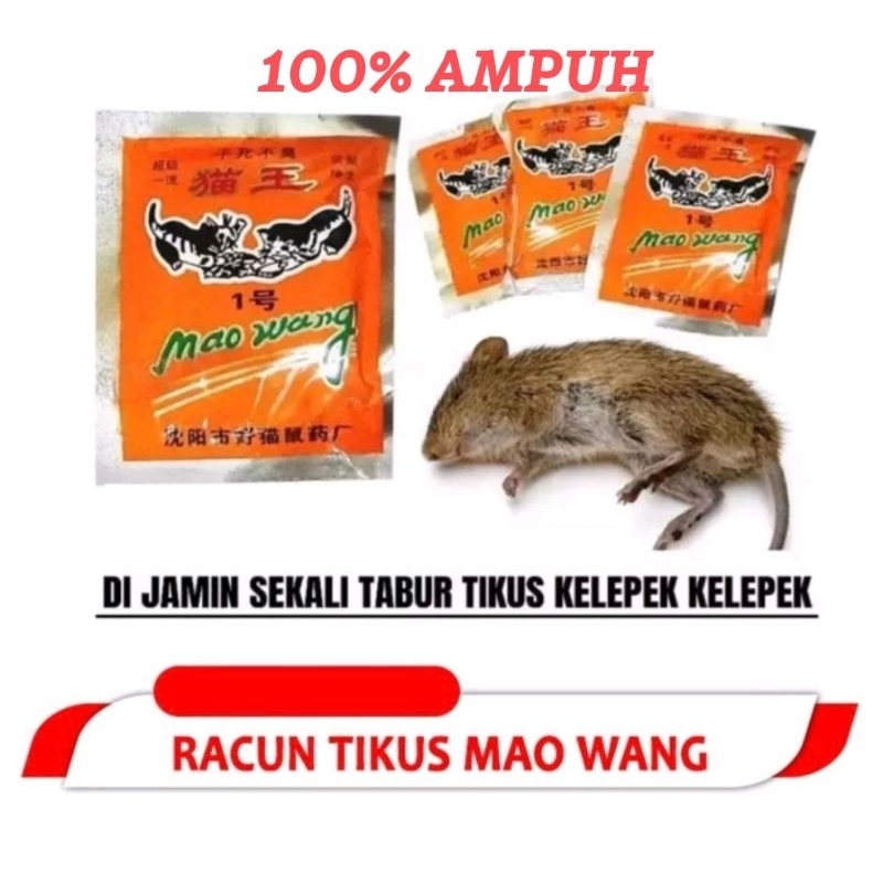 Jual Racun Tikus Mati Kering Dan Gak Bau Mao Wang Original 100 Paling