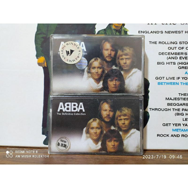 Jual Sepaket Kaset Pita Abba The Definitive Collection Cassette One And Two Shopee Indonesia