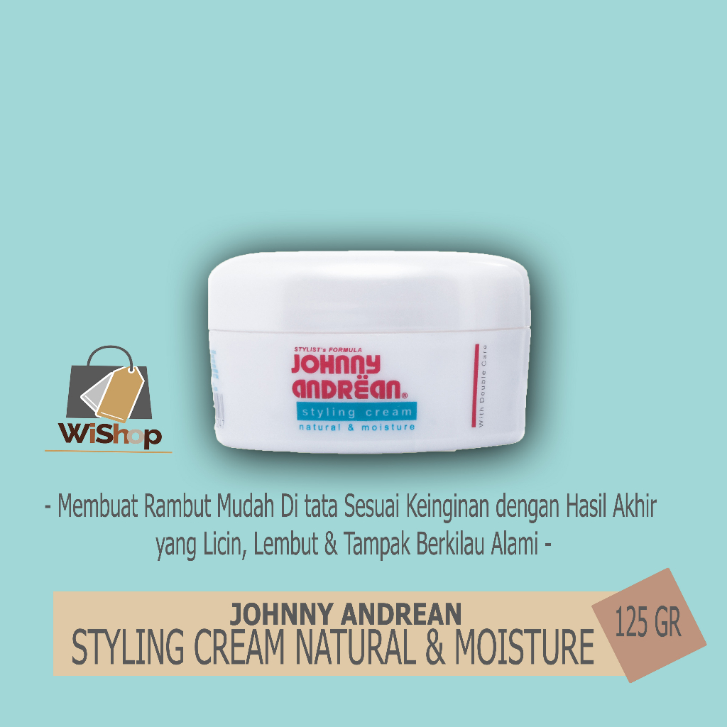 Jual JOHNNY ANDREAN STYLING CREAM NATURAL & MOISTURE 125 GR Shopee