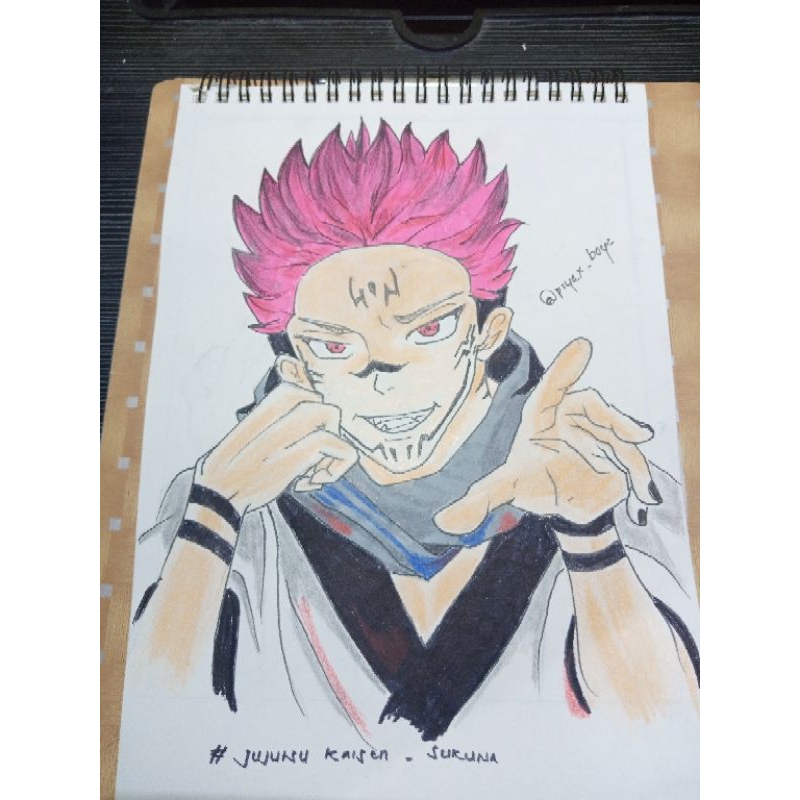 Jual Gambar Anime Manga /Jasa Gambar Anime Manga Sketsa (custom) Ukuran