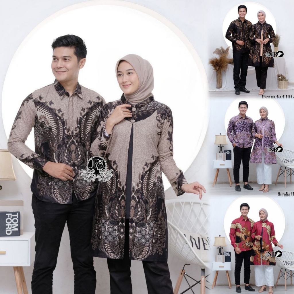 Jual Batik Couple (Batiksugihwaras) - Baju Batik Couple Tunik Saku ...