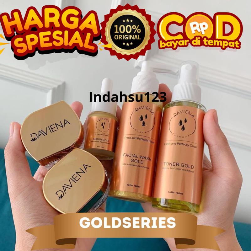 Jual ️original Daviena Skincare Isi 5 ️ Daviena Skincare Gold Series