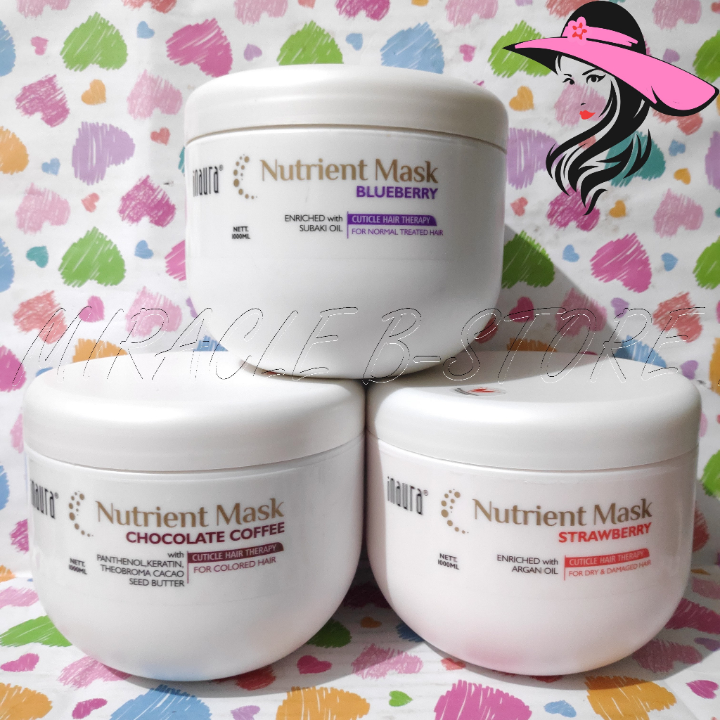 Jual INAURA NUTRIENT MASK 1000 ML MASKER RAMBUT / HAIR MASK / SPA ...