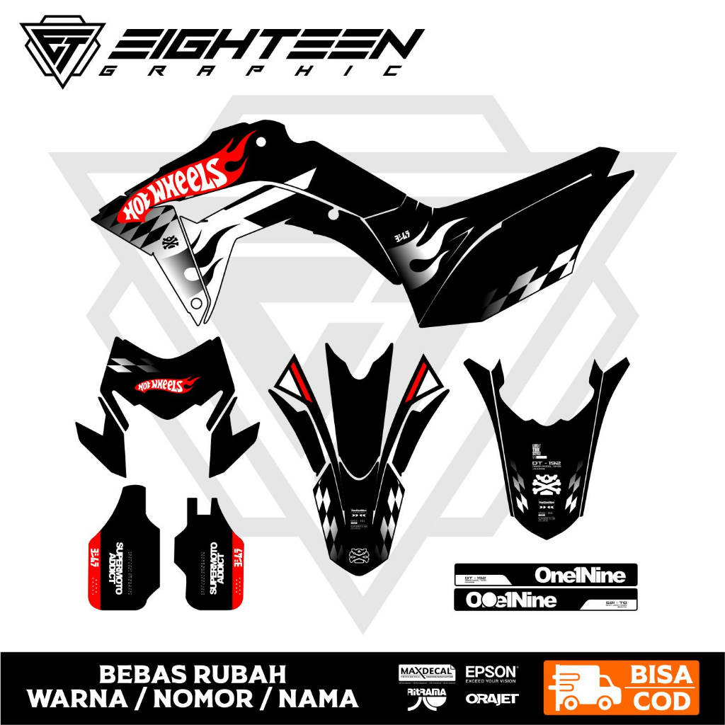 Jual Decal Stiker Crf Full Body Decal Crf Supermoto Decal Crf