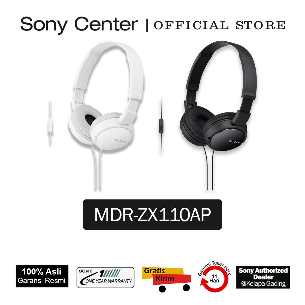 Jual Sony Center Mdr Zx110ap Headphone Zx110 Headphone Sony Mdr Zx110ap Headset Mdrzx110 Ap 0862