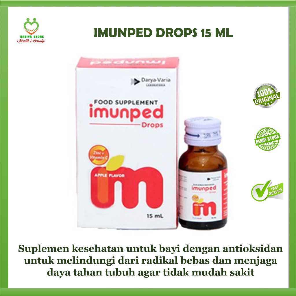 Jual IMUNPED DROPS Bayi 15 ML Suplemen Zinc Menjaga Sistem Imun Bayi