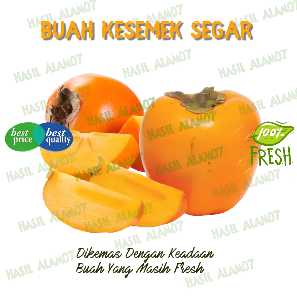 Jual Buah Kesemek Bedak Manis Persimmons Segar 1kg Shopee Indonesia