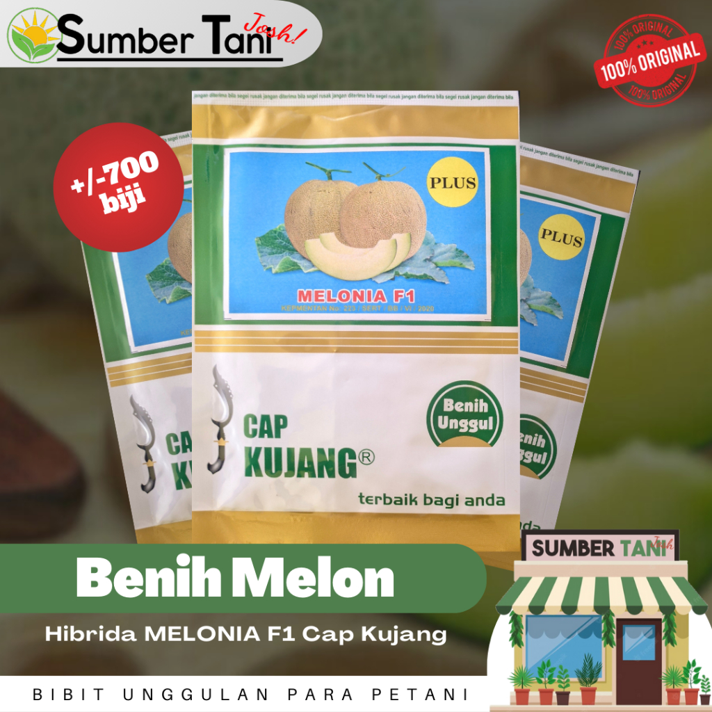 Jual Benih Melon MELONIA F1 Cap Kujang Shopee Indonesia