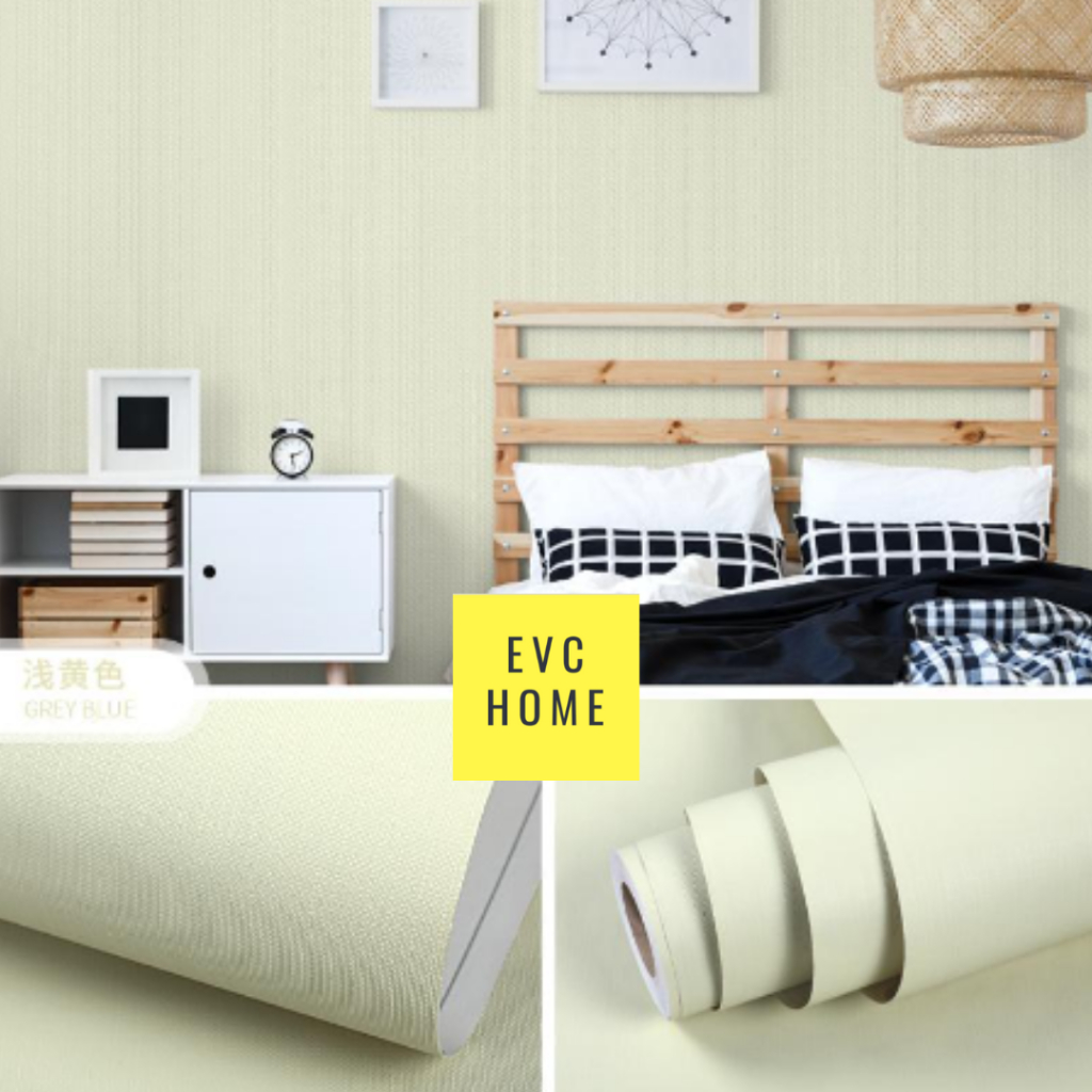 Jual EVCHOME 45CM x 8M Wallpaper Sticker Dinding Polos 3D Korea Premium/Wallstiker Embos