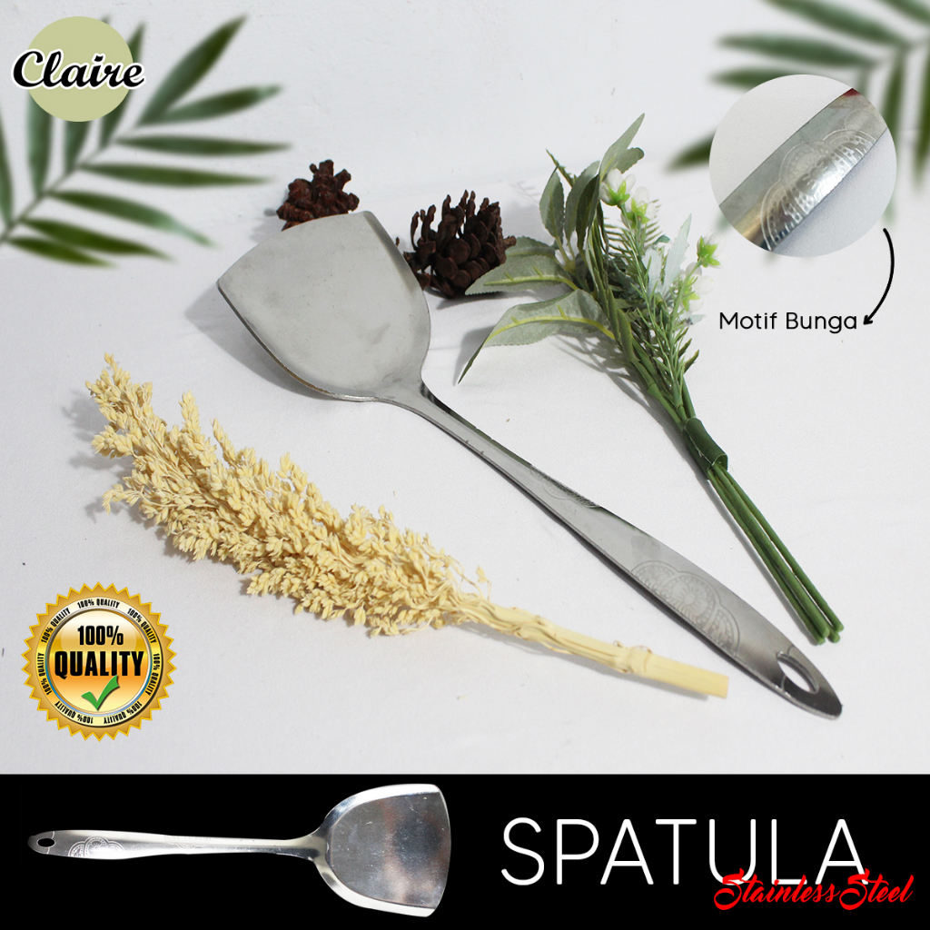 Jual Claire Spatula Stainless Steel / Sodet Untuk Masak / Spatula