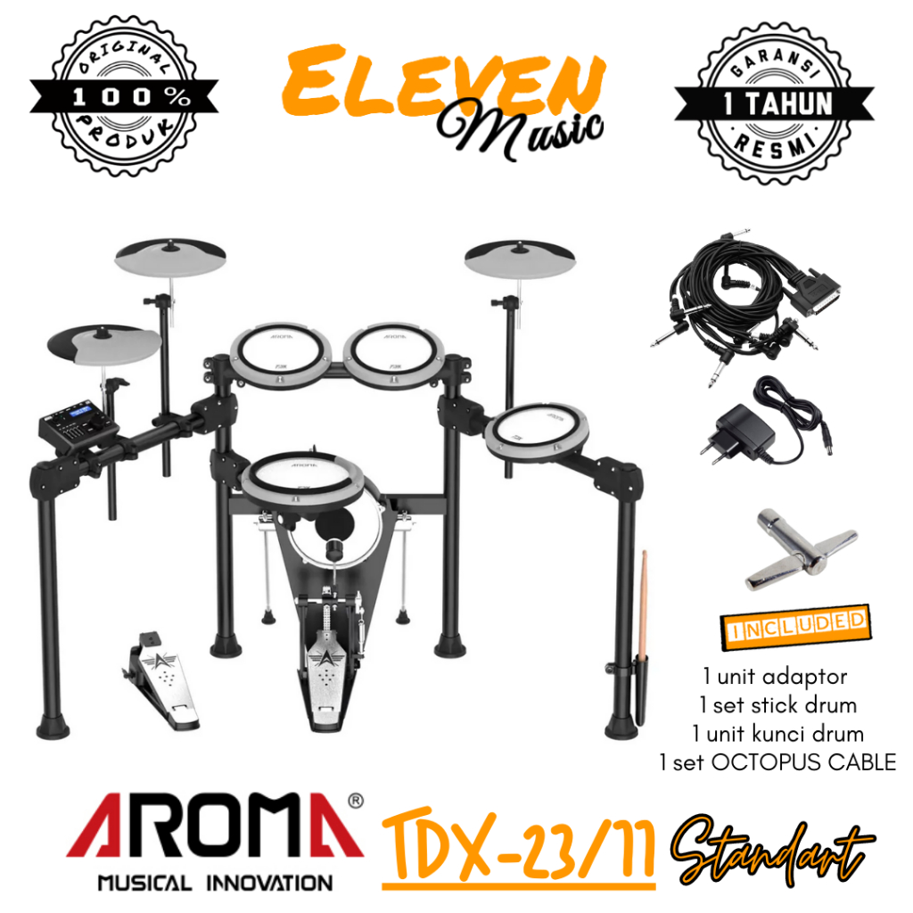 Jual Aroma TDX23ii Digital Electronic Drum Kit Drum Elektrik AROMA