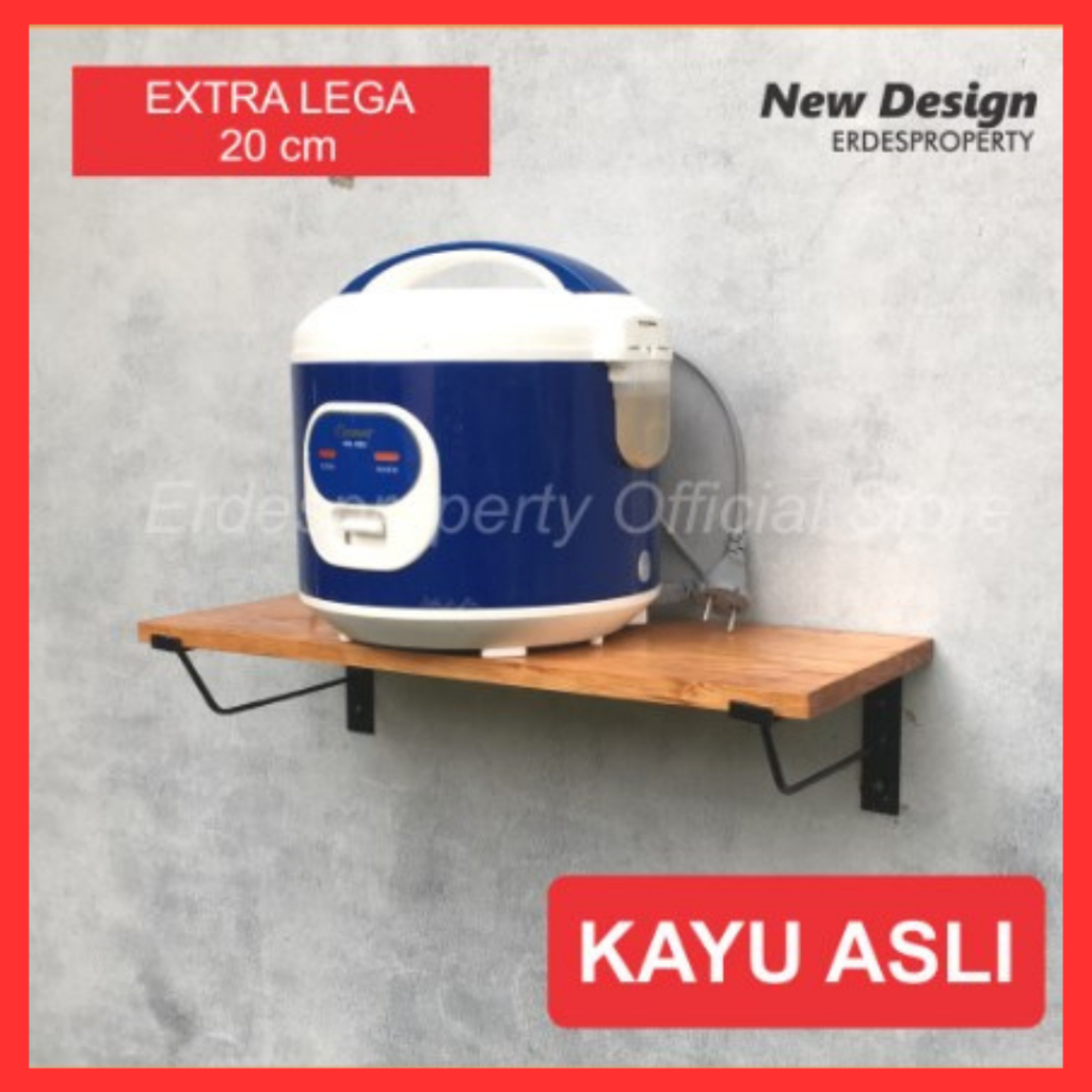 Jual Rak Dinding Rak Dinding Ambalan Kayu Siku Buku Helm Bumbu Dapur ...