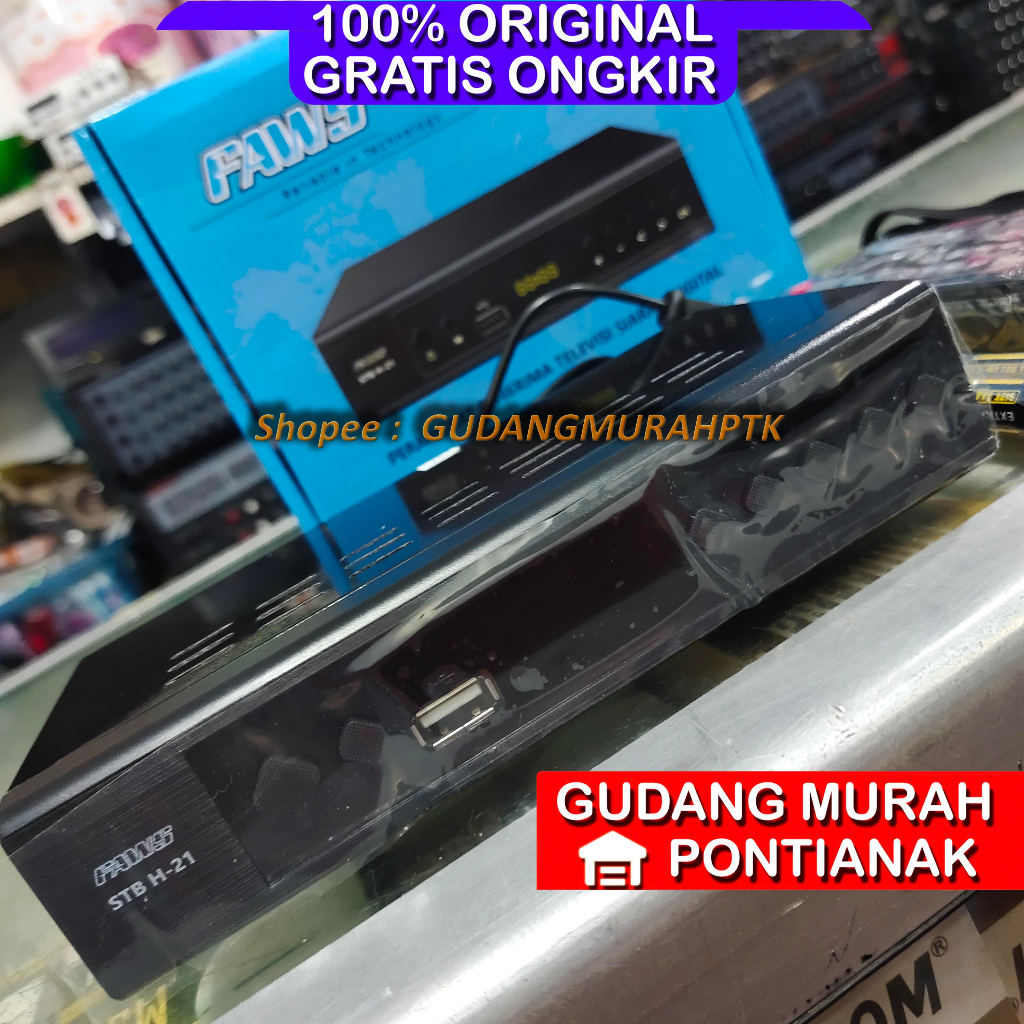 Jual Set Top Box TV Digital Faws STB H-21 DVBT2 FullHD Set topbox tv ...