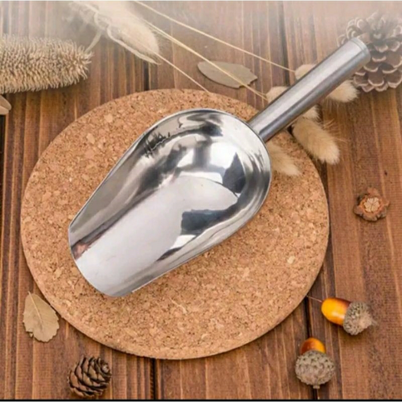 Stainless steel ice scoop Small metal candy scoop Mini ice scoop Small  sugar scoop Cream scoop Home kitchen food - style:style1;