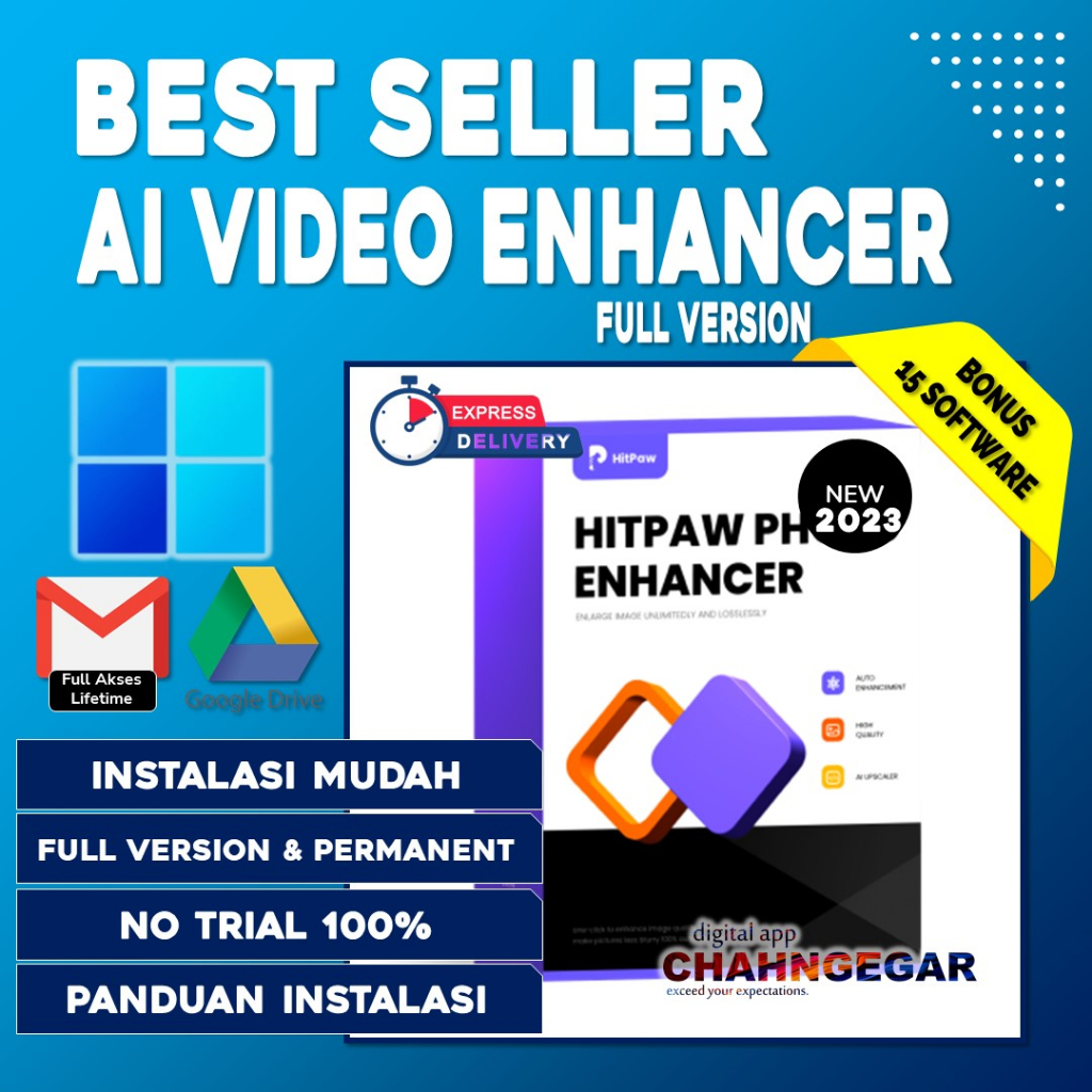 Jual HitPaw Video Enhancer Pro 2023 Full Version Ai Video Enhancer ...