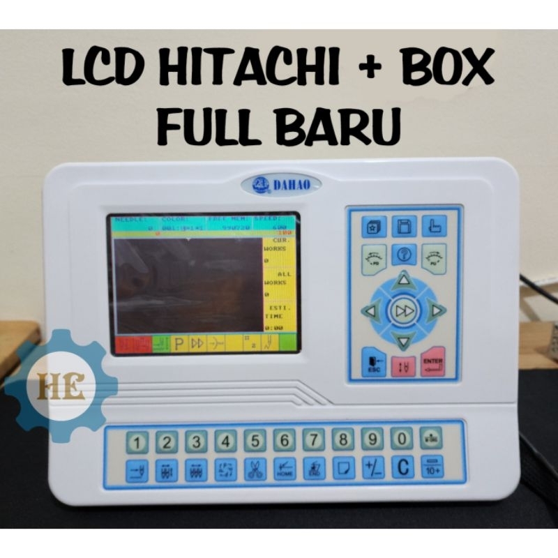 Jual MONITOR LCD HITACHI + BOX ( NEW ) MESIN BORDIR KOMPUTER | Shopee ...