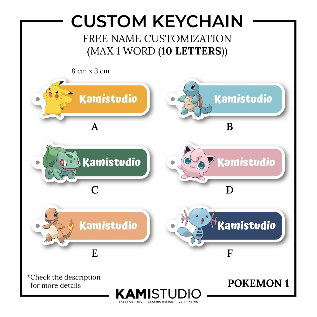 Jual POKEMON KEYCHAIN NON CHIBI | KARTUN POKEMON KEYCHAIN | GANTUNGAN ...