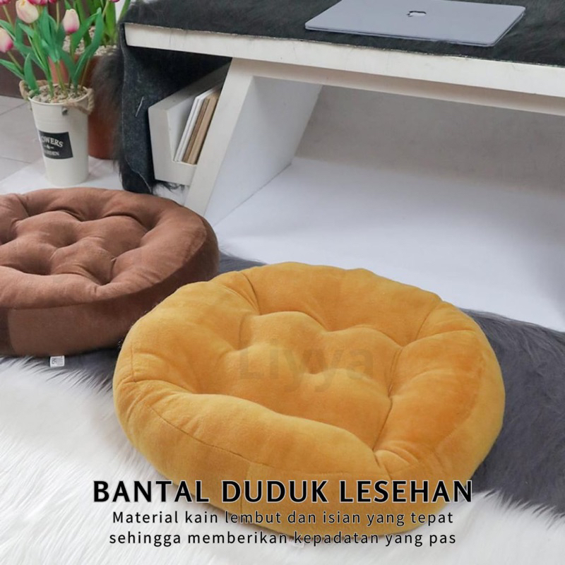 Jual RumahLiyya Cushion Ball Alas Bantal Duduk Bulat Lantai Kursi Sofa ...