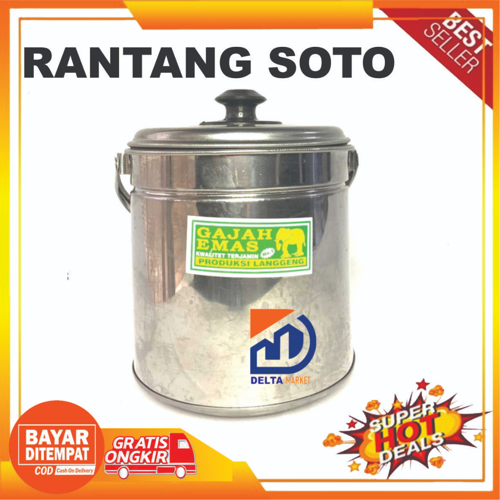 Jual Rantang Sayur Soto tipe Tunggal Bahan Stainless Steel | Shopee ...