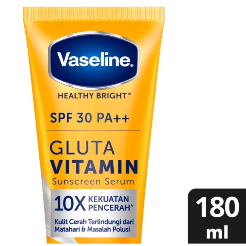 Jual Vaseline Healty Bright / Gluta Vitamin Sunscreen Serum SPF 30 180 ...