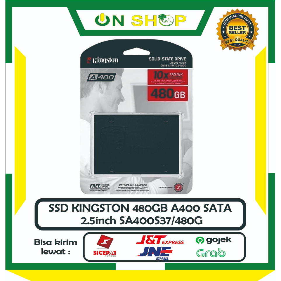 Jual Ssd Kingston 480gb A400 Sata 2 5inch Sa400s37 480g Shopee Indonesia