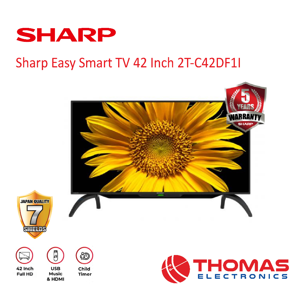 Jual SHARP Easy Smart TV 2T C 42 DF1I 2TC42DF1I 42 Inch Full HD Garansi