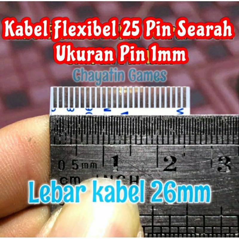 Jual Kabel Flexibel 25 Pin Kasar Searah Panjang Varian Ukuran Pin 1mm