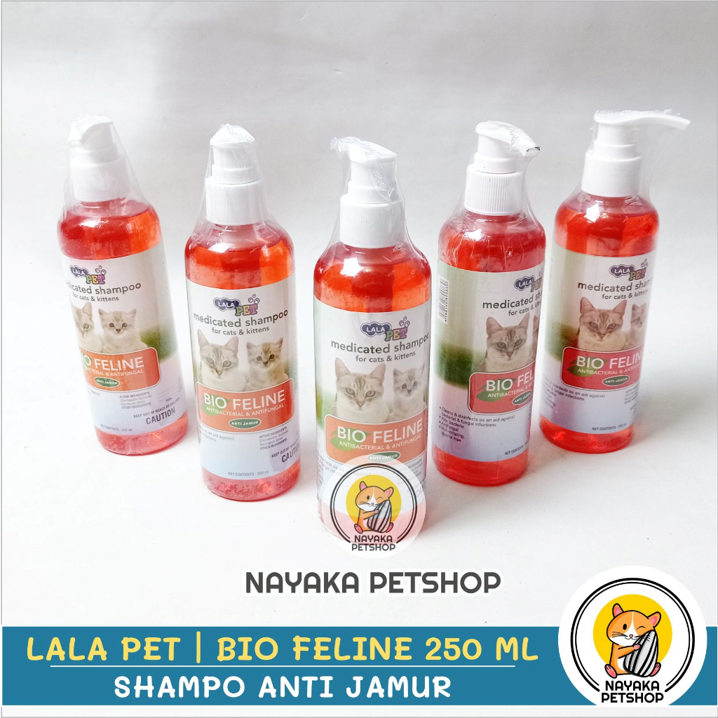 Jual Shampo Kucing Anti Jamur Bio Feline Cat 250 ml Shampoo Anti