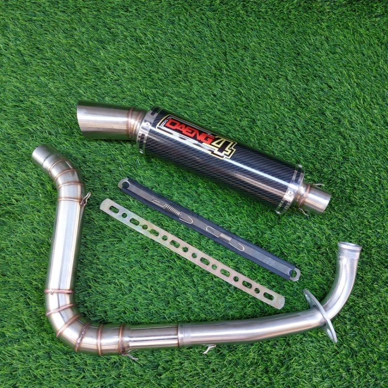 Jual Knalpot cobra DAENG 4 carbon untuk motor AEROX MIO NMAX PCX