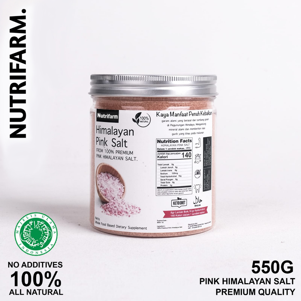 Jual HIMALAYAN SALT ORIGINAL 550G / GARAM HIMALAYA PREMIUM HALUS UNTUK
