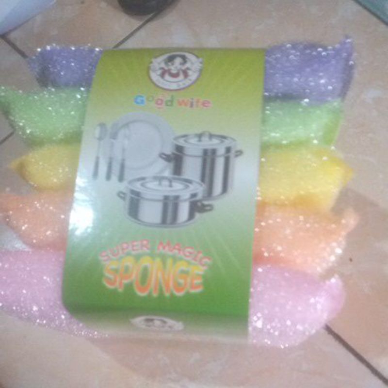 Jual [5Pcs] 1 pack isi 5pcs SPON BANTAL ukuran besar sponge serbaguna ...