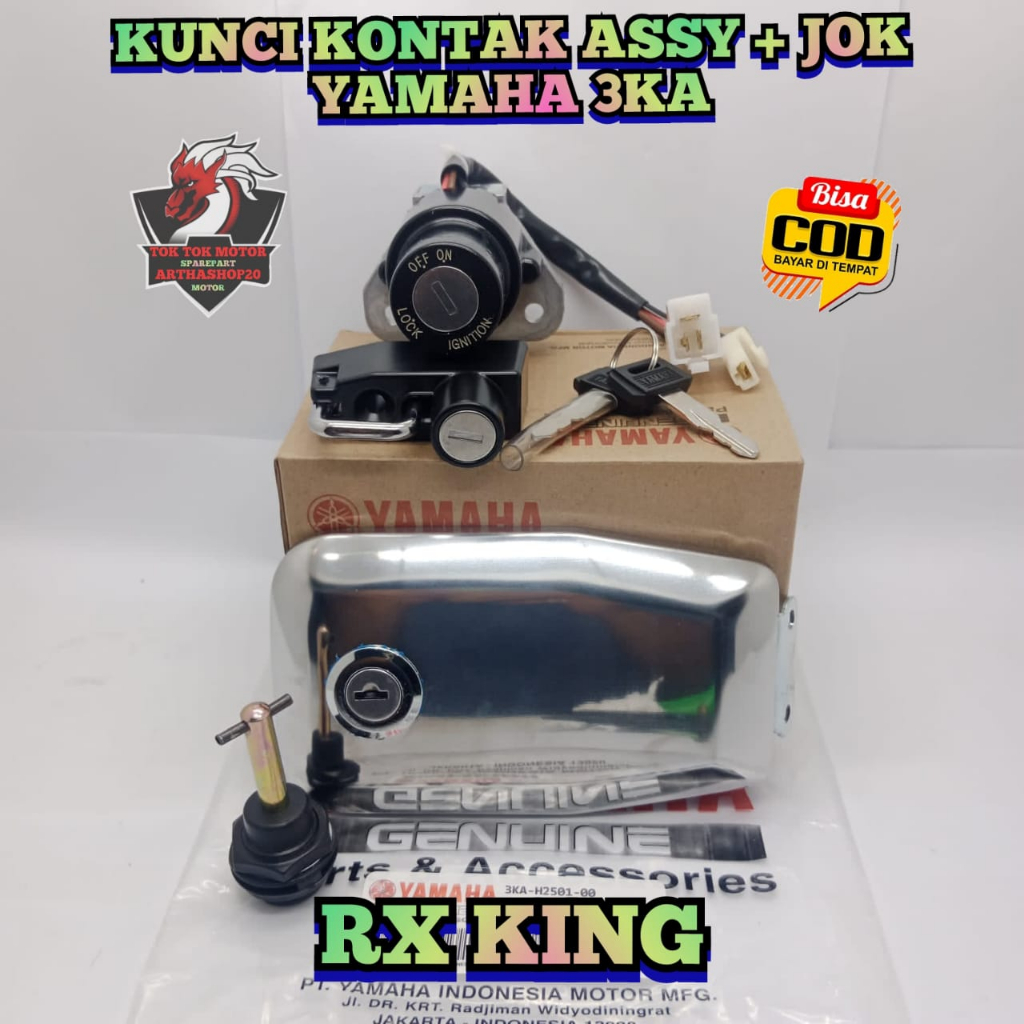 Jual Kunci Kontak Satu Set Tutup Tangki Asli Original Yamaha Ygp Ka Rx King Satu Set Komplit