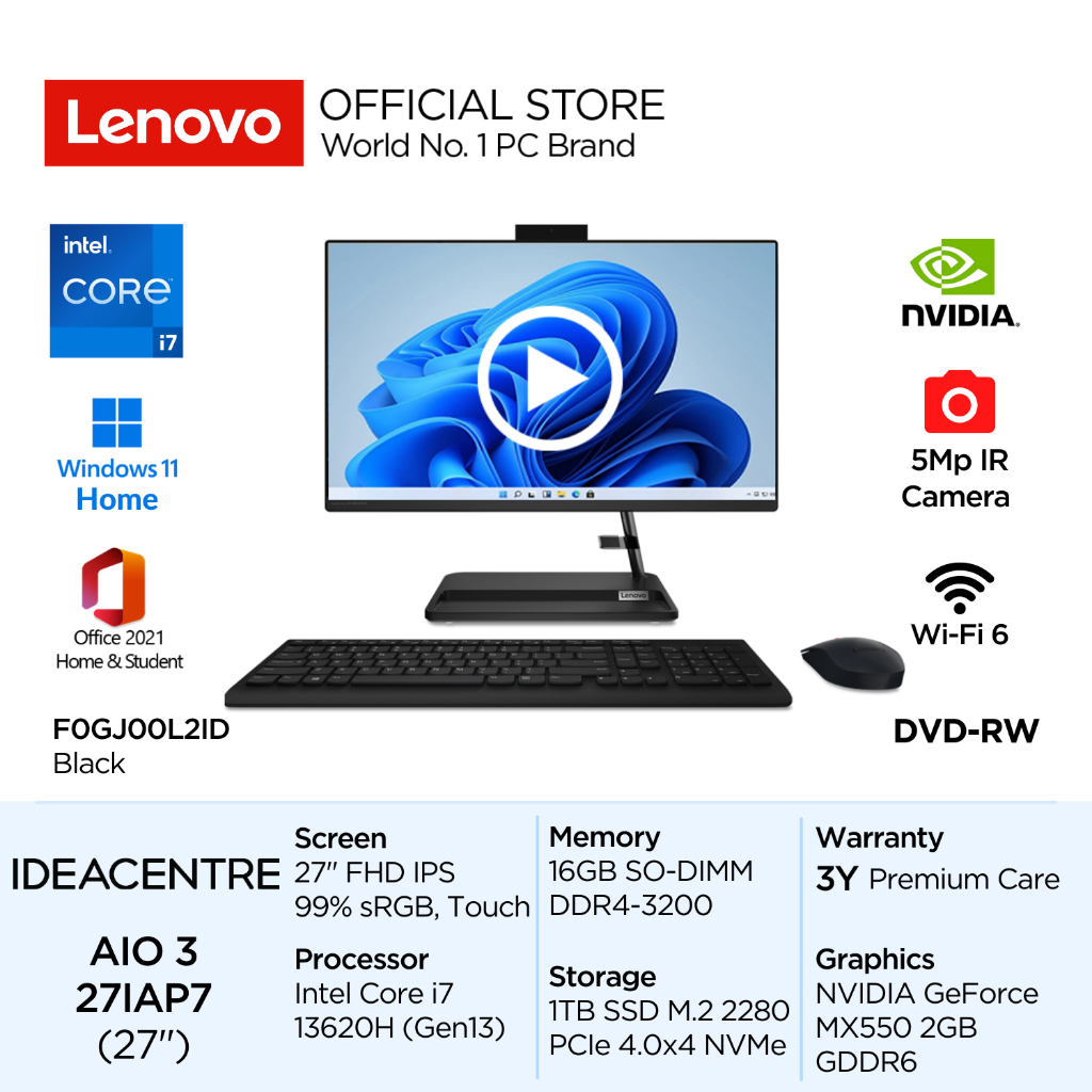 Lenovo 23一体型 IdeaCentre AIO350i 12GB SSD - デスクトップPC