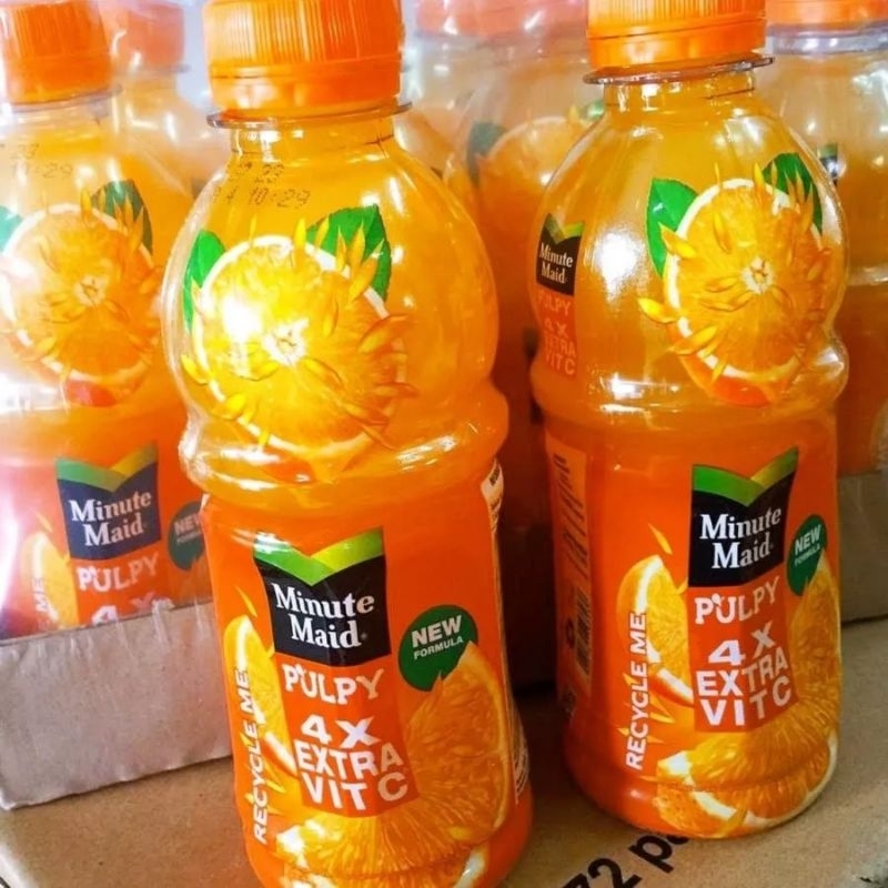 Jual Minute Maid Pulpy Orange 300ml Shopee Indonesia 8548