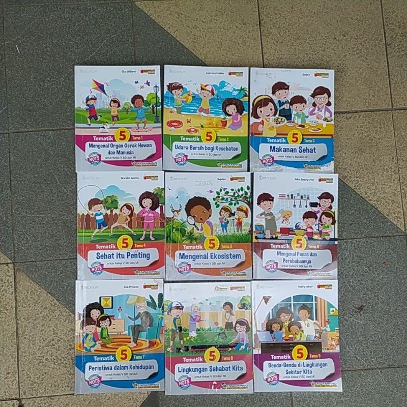 Jual Buku Tematik untuk kelas 5 Tema 1 2 3 4 5 6 7 8 9 kurikulum 2013 ...