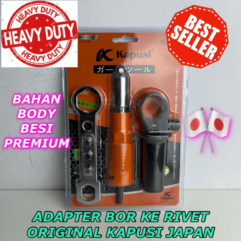 Jual ADAPTER RIVET MESIN BOR MENJADI TANG RIVETER Connector Paku Keling ...