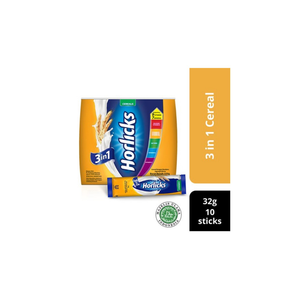 Jual Horlicks Cereal 3in1 Powder ID 24X10X32 g | Shopee Indonesia