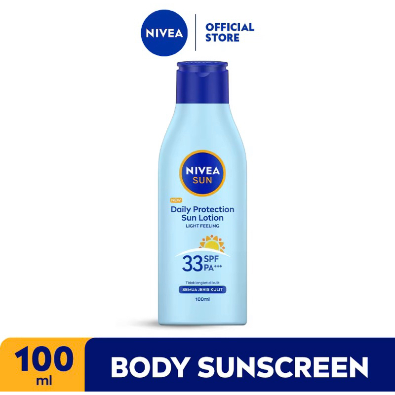 Jual Nivea Body Lotion Daily Protection Sun 100ml Shopee Indonesia