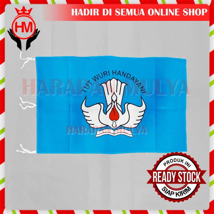 Jual Bendera Kemendikbud Logo Tut Wuri Handayani Bahan Halus Hm