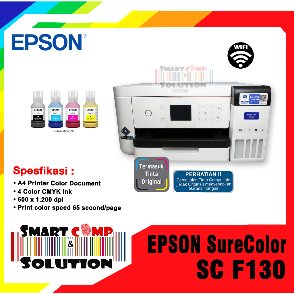 Jual Printer Epson Surecolor Sc F130 Scf130 A4 Dye Sublimation Textile Shopee Indonesia 3398