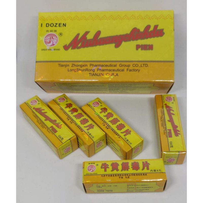 Jual NIU HUANG CHIEH DU PIEN / OBAT SARIAWAN DAN TENGGOROKAN | Shopee ...