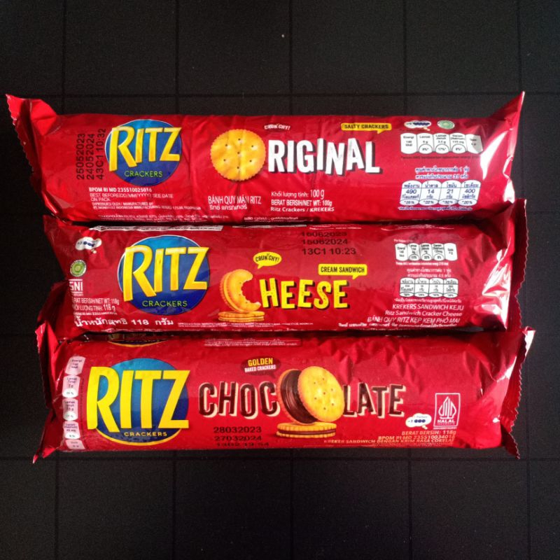 Jual Ritz Crackers 100gr 118gr Original Cheese Chocolate Cream Sandwich