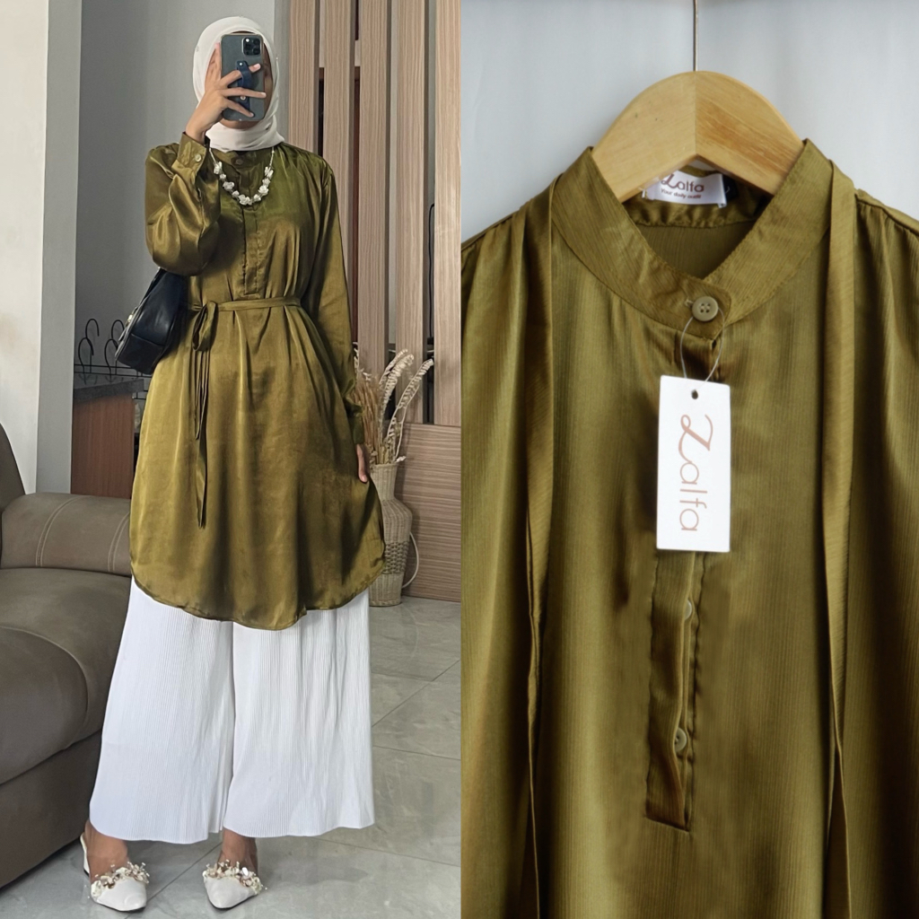 Jual CREDENZA tunik by ZALFA OUTFIT / Tunik wanita pesta | Shopee Indonesia