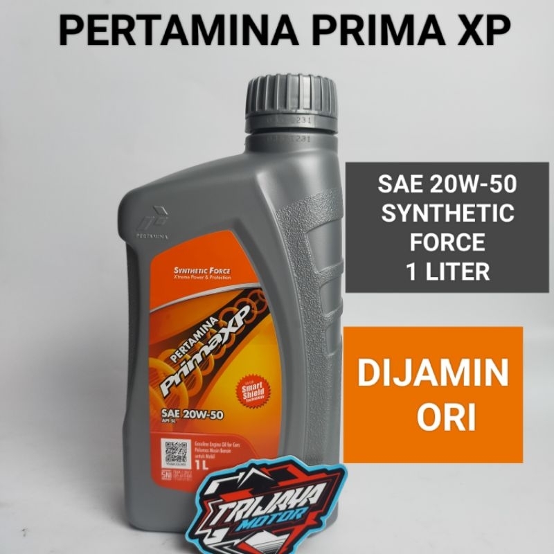 Jual OLI MESIN PERTAMINA PRIMA XP SAE 20W-50 SYNTHETIC FORCE | Shopee ...