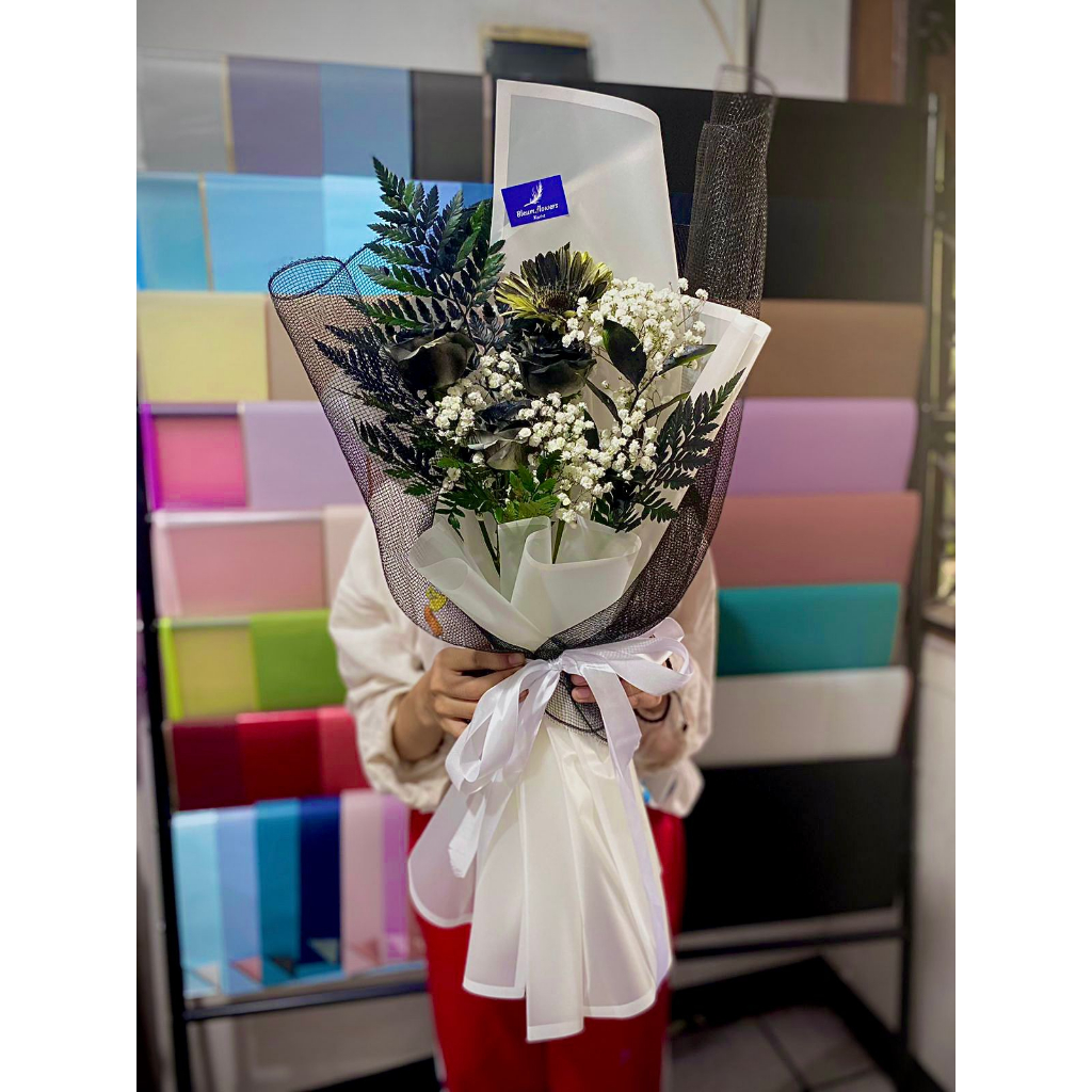 Jual fresh flowers bouquet / flowers bouquet jogja / buket wisuda jogja