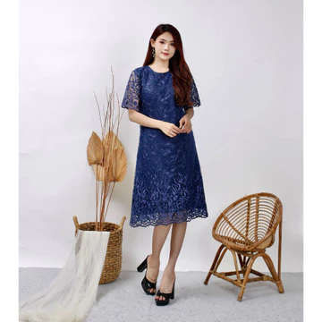 (Pasti Realpict) Dress Tile Allsize S M L XL XXL JUMBO Dress Tulle Pesta Dres Natal Dress