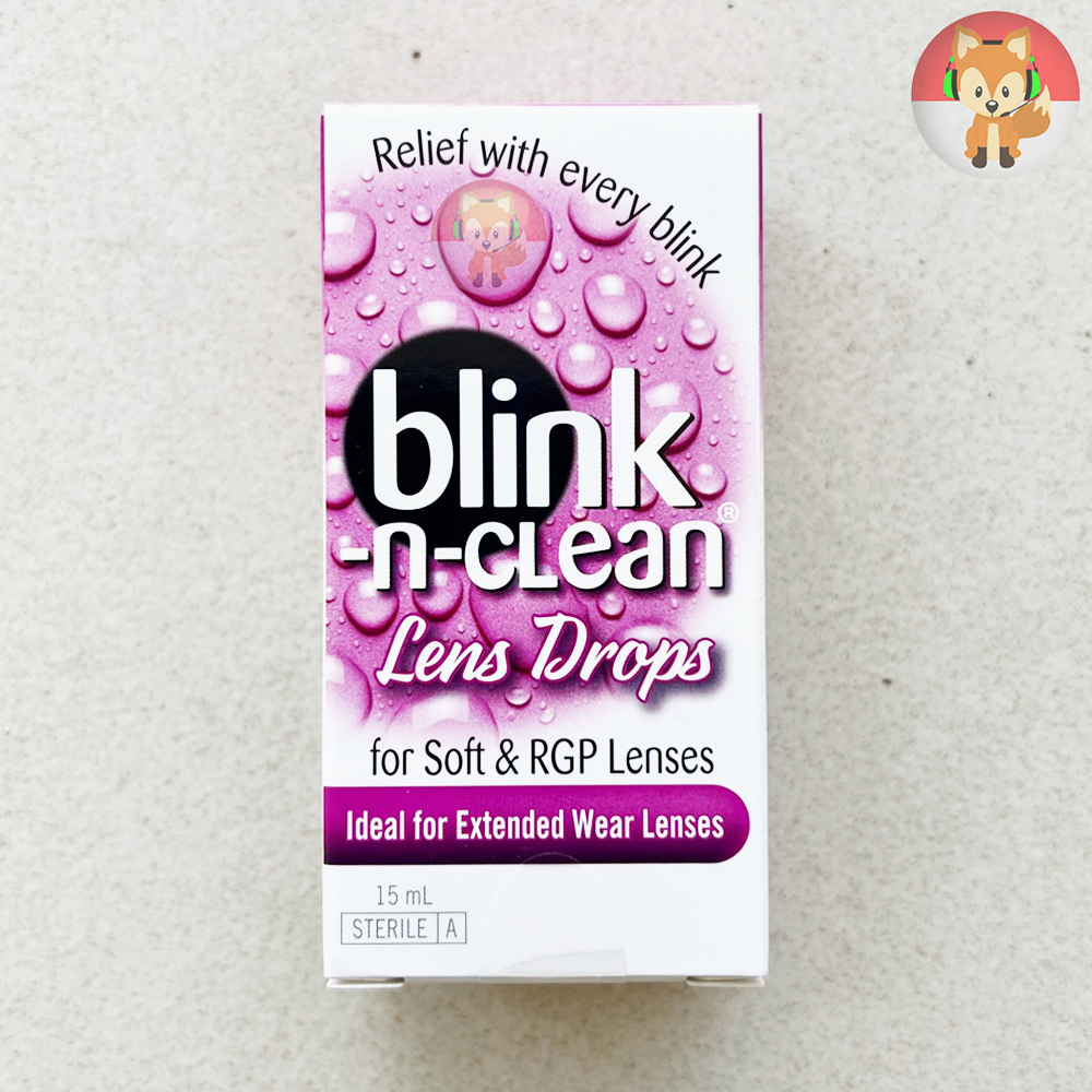 Jual Blink N Clean Contact Lens Eye Drops Tetes Mata 15 ml Shopee
